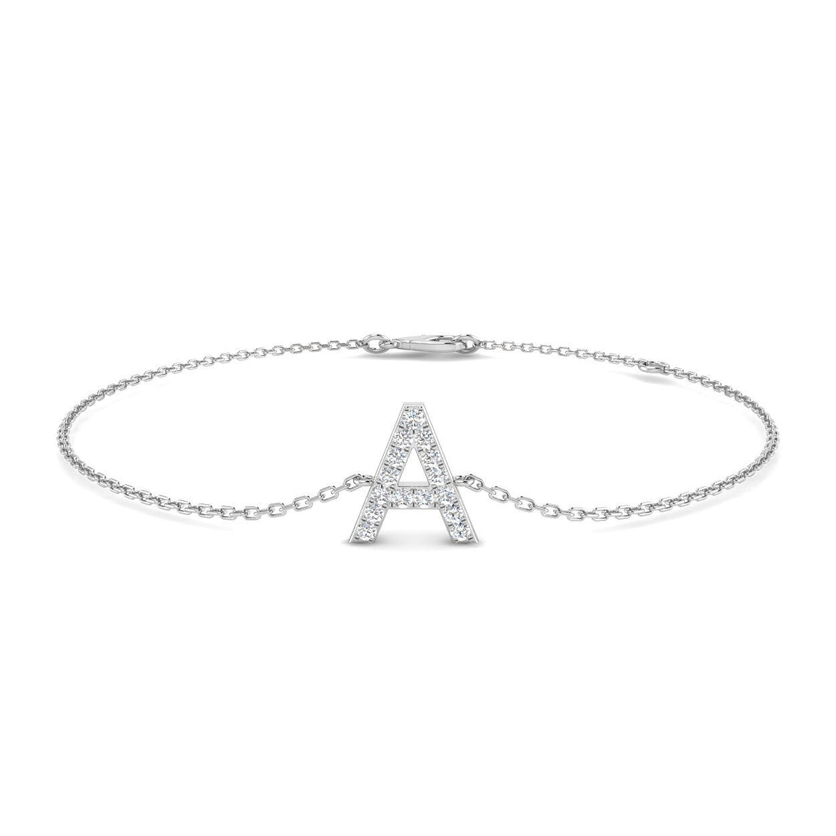 Bracelet de tennis de luxe en or et platine, serti de diamants ronds.