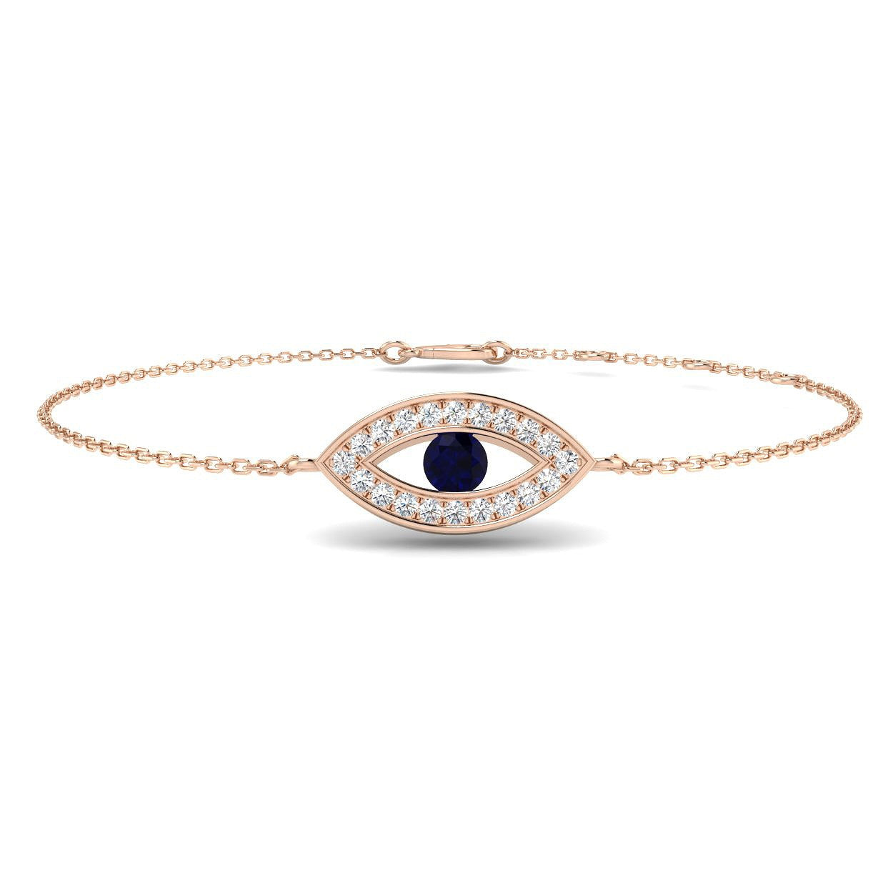 Bracelet de tennis de luxe en or et platine, serti de diamants ronds.