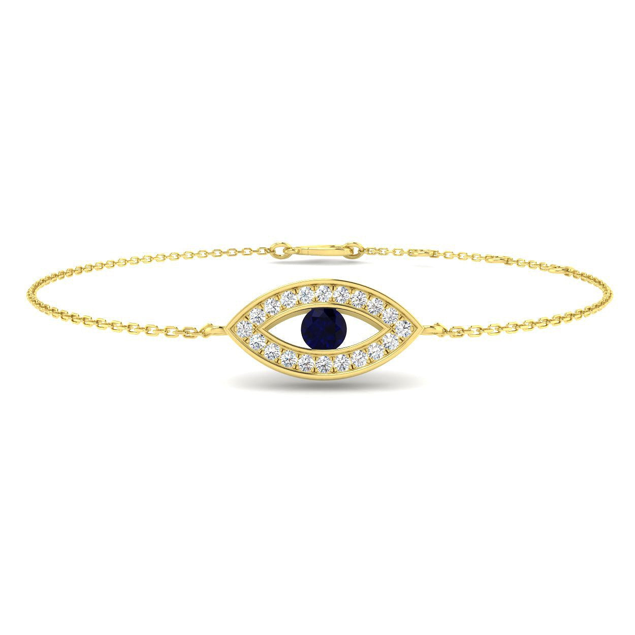 Bracelet de tennis de luxe en or et platine, serti de diamants ronds.