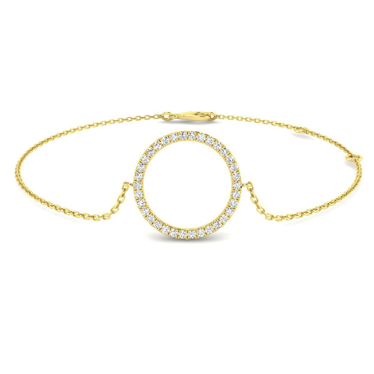 Natural Diamond, Circle Bracelet, Circle of Life