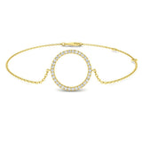 Natural Diamond, Circle Bracelet, Circle of Life