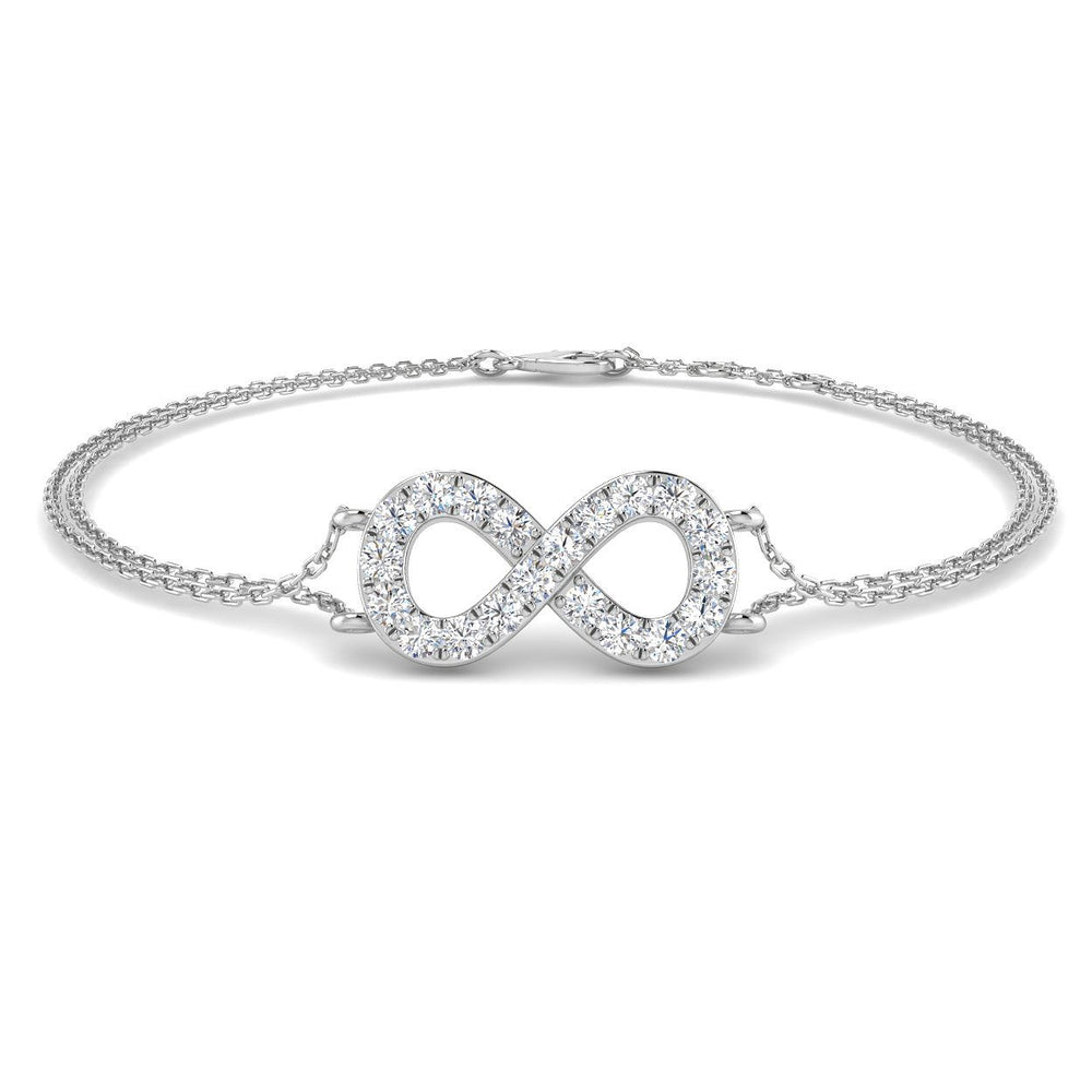 Lab Grown Diamond, Infinity Bracelet, Platinum Jewellery, Pave Diamond,