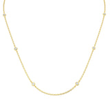 9ct Yellow Gold 0.32ct Lab Grown Diamond Spectacle Necklace