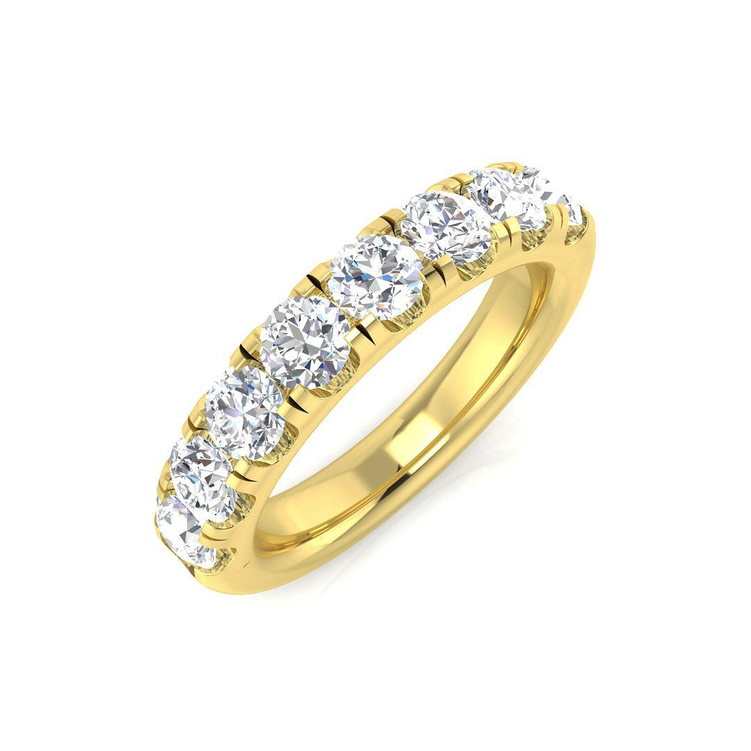 1.52Ct Lab Grown Diamond Ring in 9k Yellow Gold | Ring Size - M