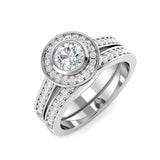 Diamond Whitehass Engagement Ring | 1ct | Hallmarked Gold & Platinum