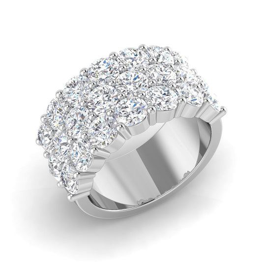 Diamond Half Eternity Ring | 5ct | Hallmarked Gold & Platinum