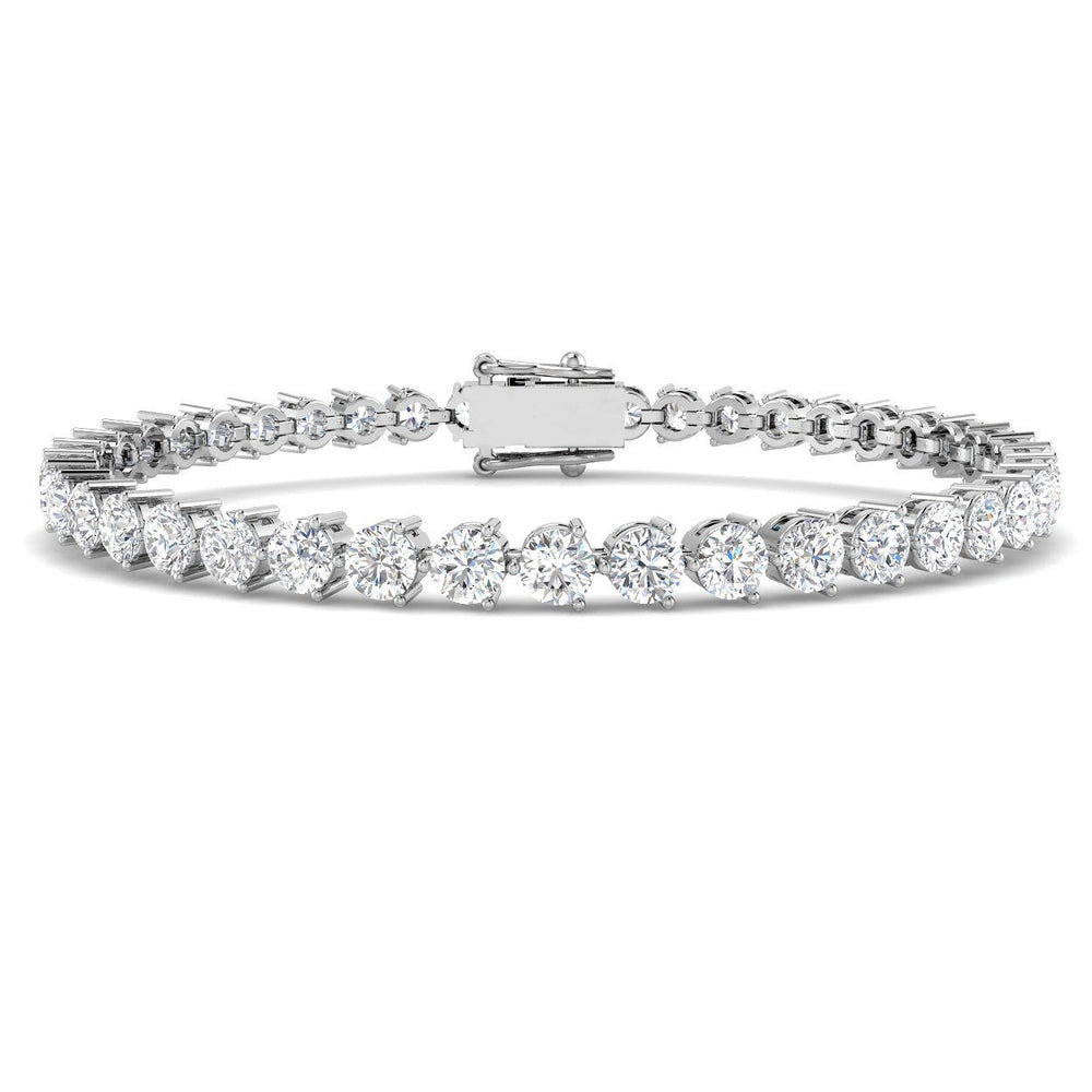 3 Prong Diamond Bracelet, Classic Tennis Bracelet, Luxury Diamond Bracelet, Fine Jewelry Bracelet