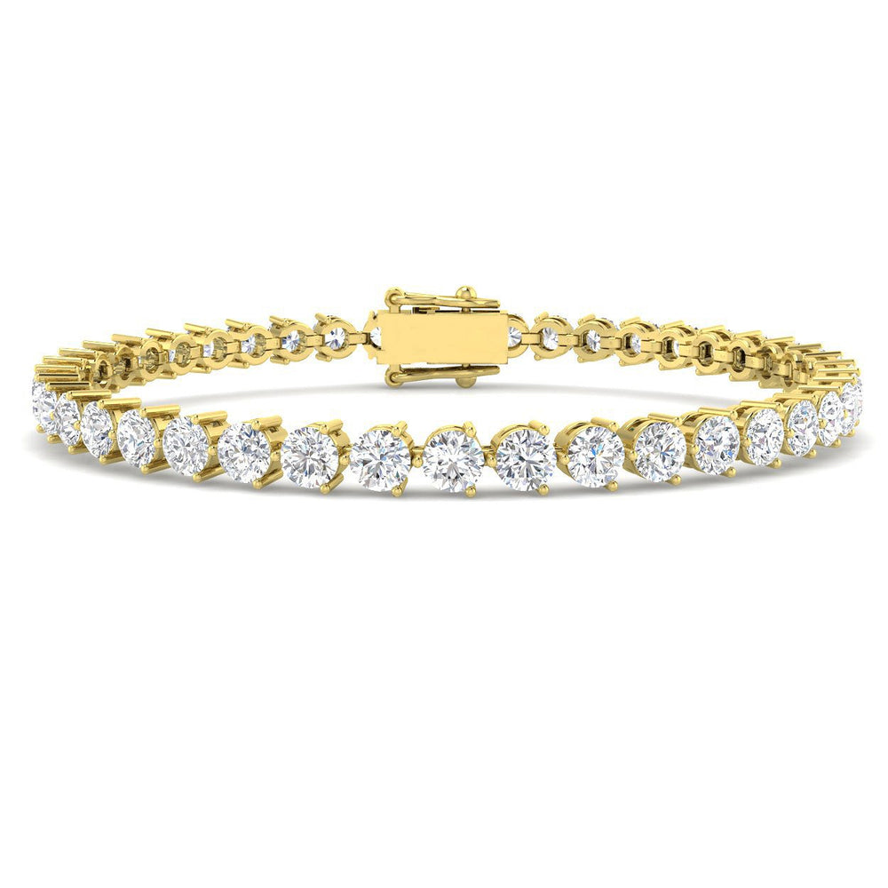 Natural Diamond Bracelet, Diamond Tennis Bracelet, Platinum Diamond Bracelet, Round Diamond Bracelet