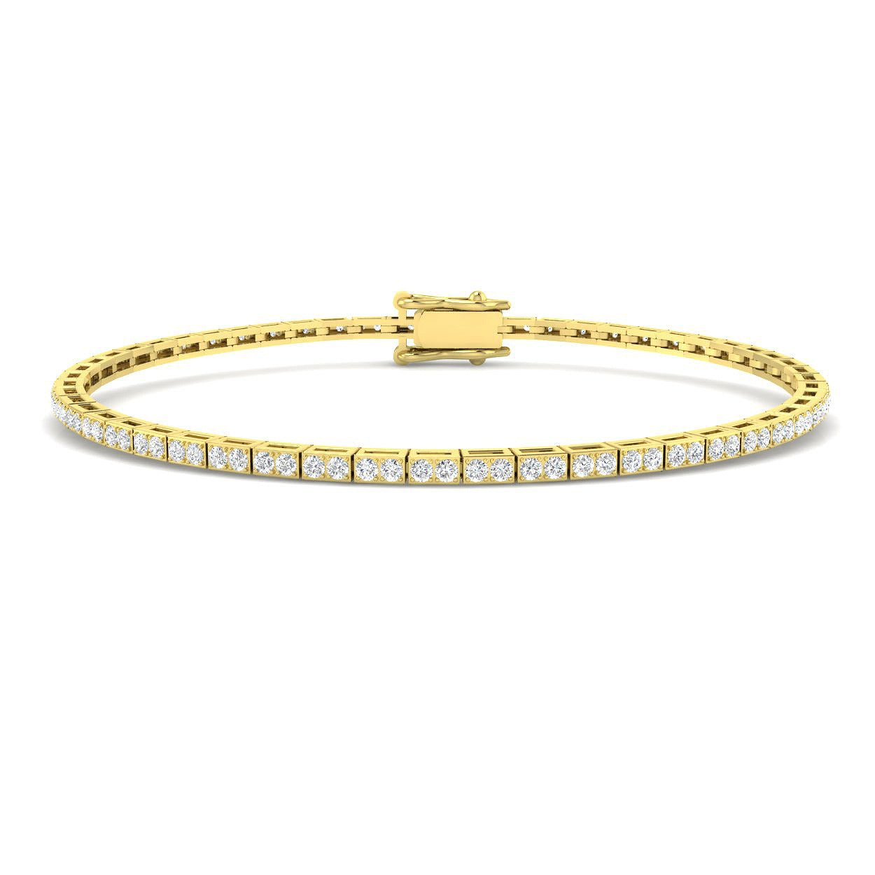 Prong Set Diamond Bracelet, Platinum Jewelry Bracelet, Luxury Diamond Bracelet, Fine Jewelry Bracelet