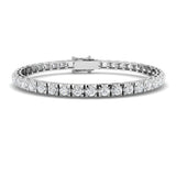 9ct White Gold 4.03ct Natural Diamond Tennis Bracelet