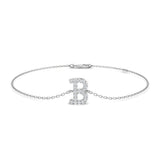 Personalized Diamond Chain, Lab Grown Diamond Jewelry, Lobster Claw Gold Bracelet