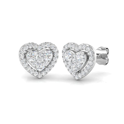 Natural/Lab Grown Diamond Cluster Earring In 9K/18K Hallmarked Gold