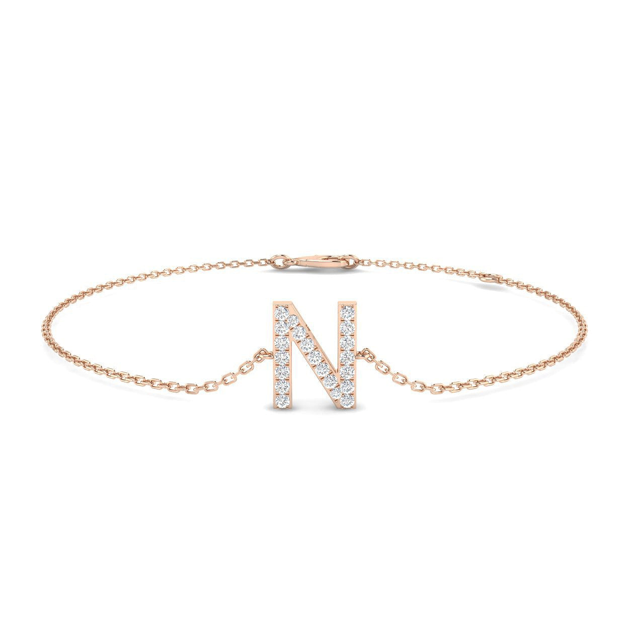 Bracelet de tennis de luxe en or et platine, serti de diamants ronds.
