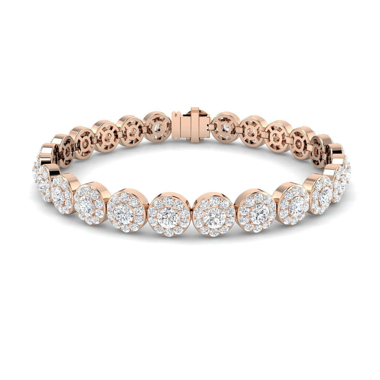 Round Cut Lab Diamond Bracelet