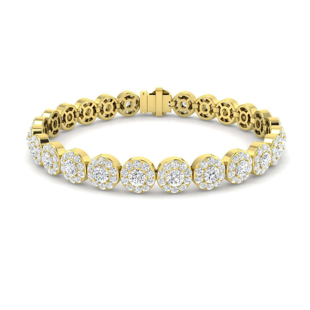 18K Yellow Gold Tennis Bracelet
