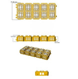 Art Deco–Inspired 15.40Ct Baguette & Round Diamond Tennis Bracelet in Gold or Platinum