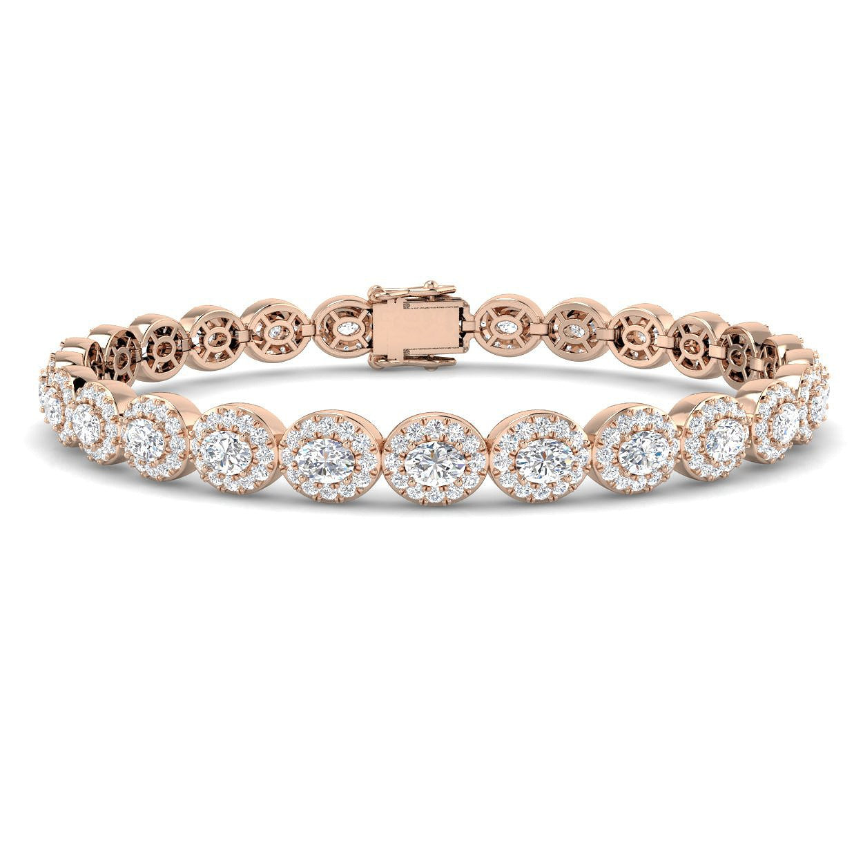 Luxury Oval Diamond Bracelet