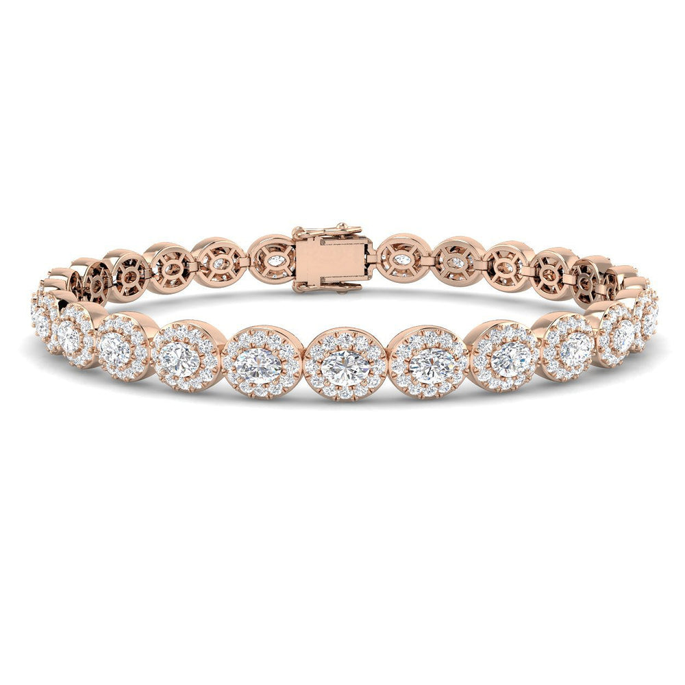 Luxury Oval Diamond Bracelet