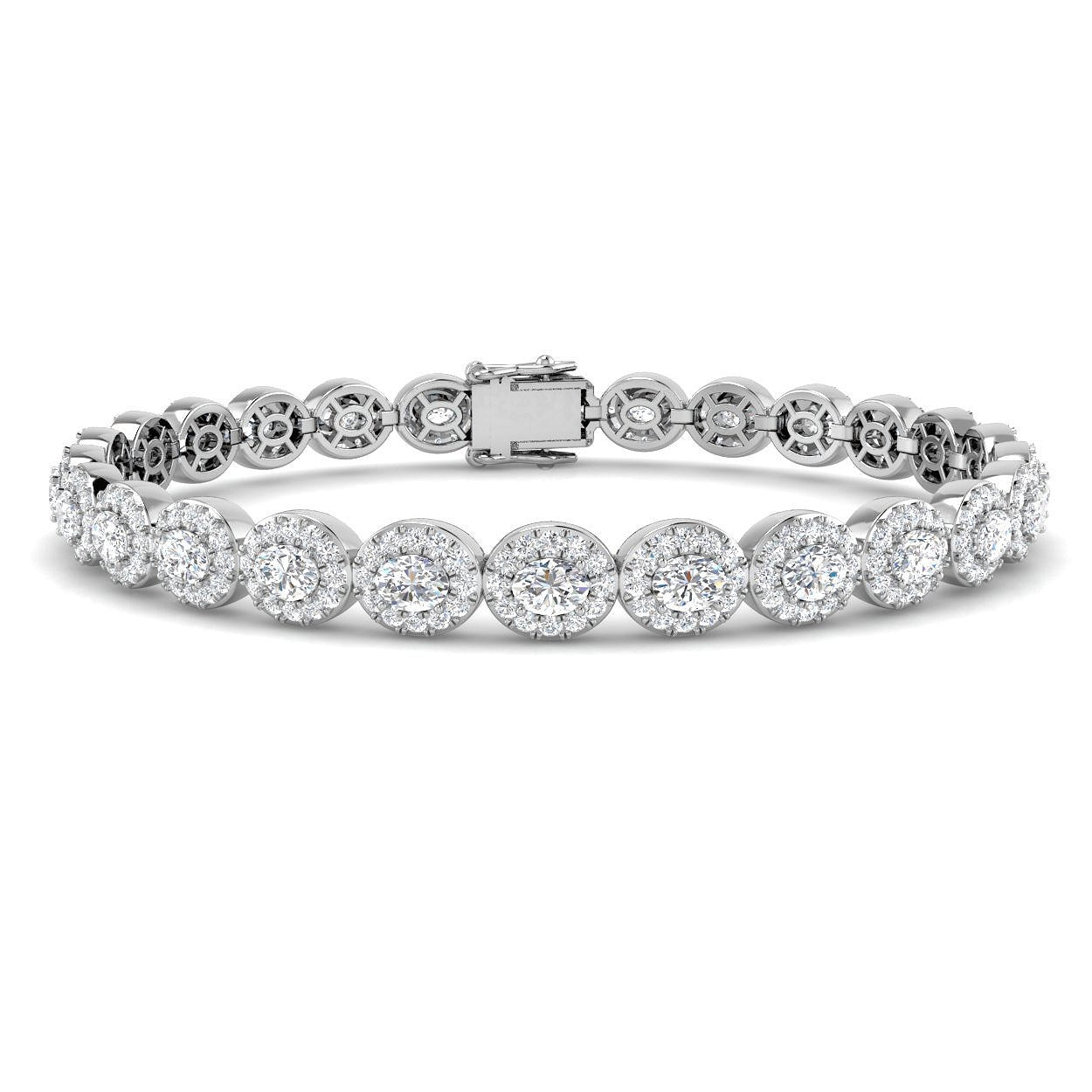 Natural Diamond Link Bracelet