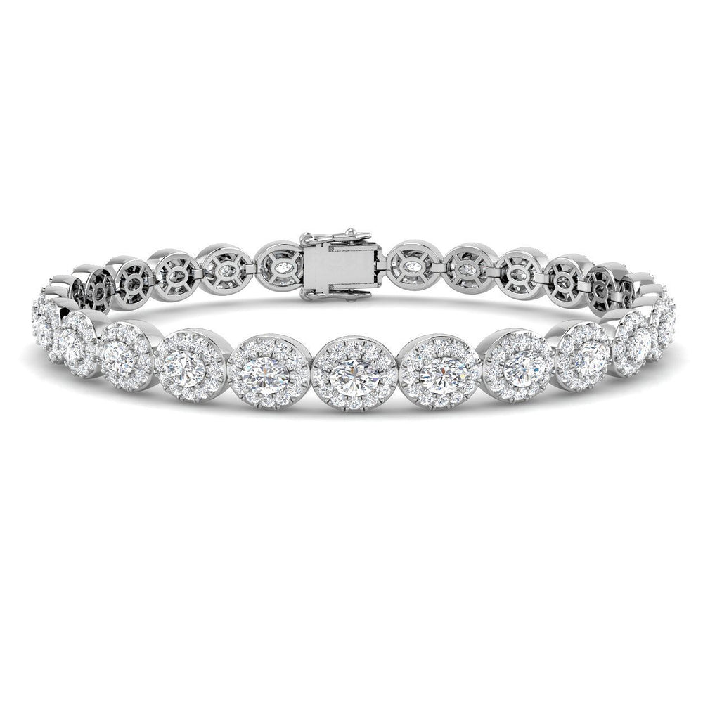 Natural Diamond Link Bracelet