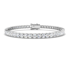 9ct White Gold 8.02ct Lab Grown Diamond Tennis Bracelet