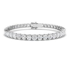 9ct White Gold 13.68ct Lab Grown Diamonds Tennis Bracelet