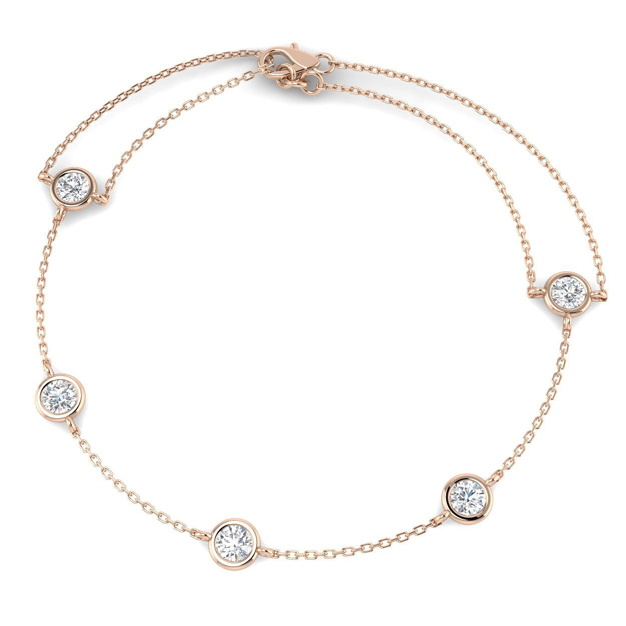 Anniversary Gift, Gift For Her, Fine Gold Jewelry, Everyday Luxury Bracelet, Classic Diamond Bracelet