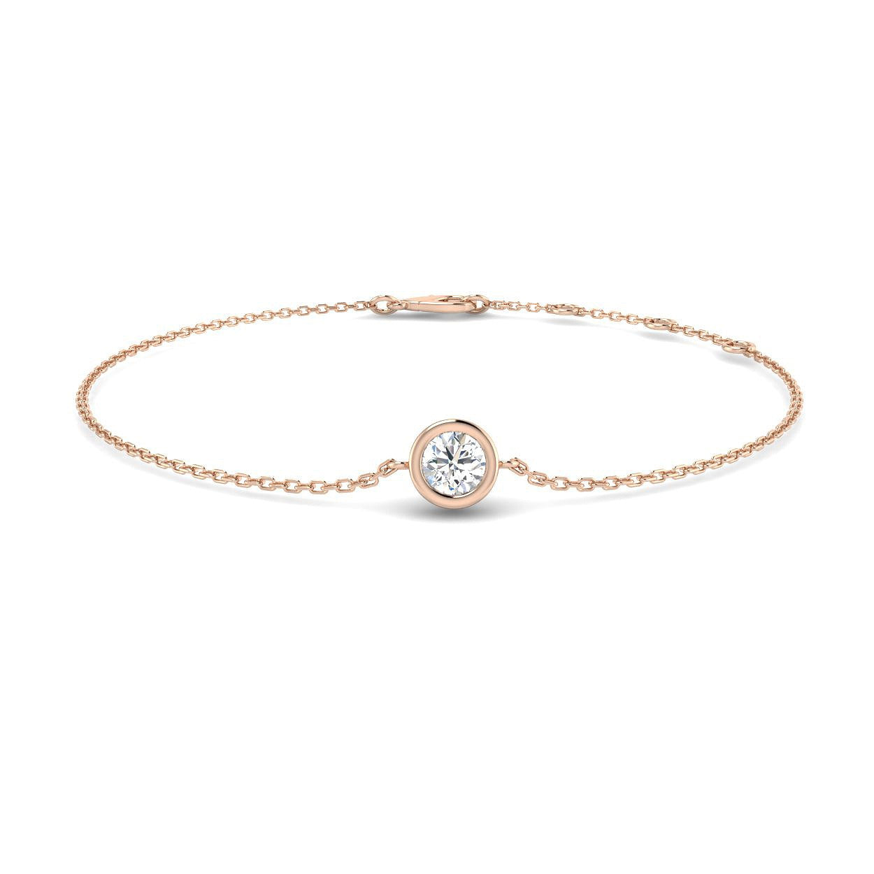 Minimalist Diamond Bracelet, Fine Gold Jewelry, Anniversary Gift
