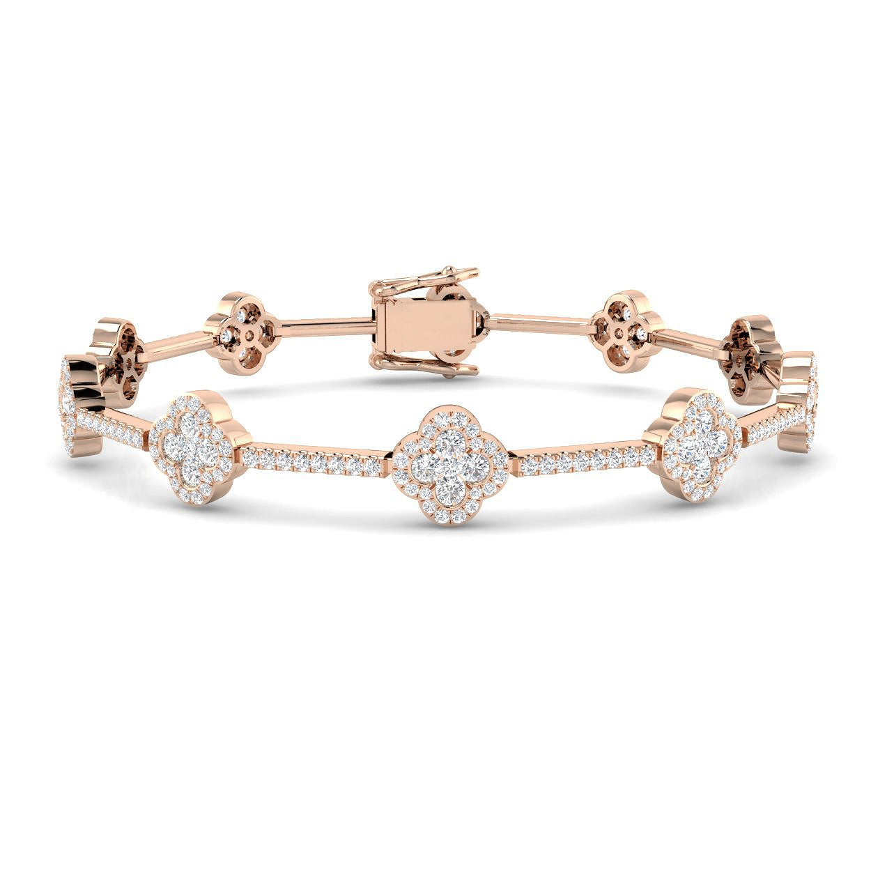 Clover Diamond Tennis Bracelet