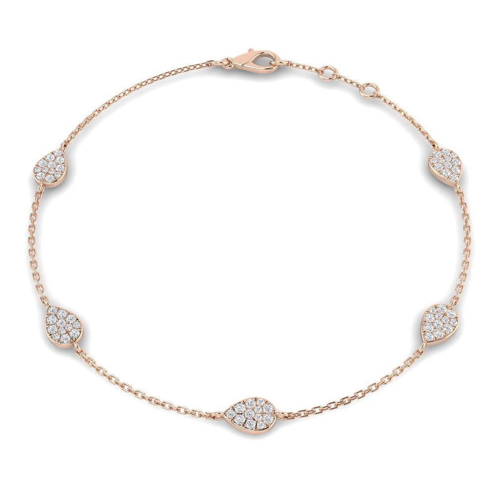 Diamond Gift For Her, Anniversary Gift, Wedding Jewelry, Delicate Gold Bracelet