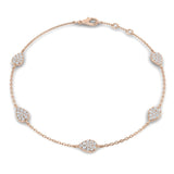 Diamond Gift For Her, Anniversary Gift, Wedding Jewelry, Delicate Gold Bracelet