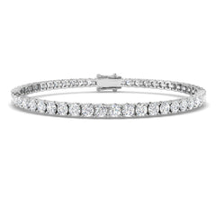 Lab Grown Diamond Tennis Bracelet | 6.99ct | 9K White Gold | D-E/VVS | UK Hallmarked