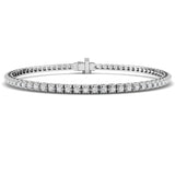 9ct White Gold 1.08ct Natural Diamond Tennis Bracelet