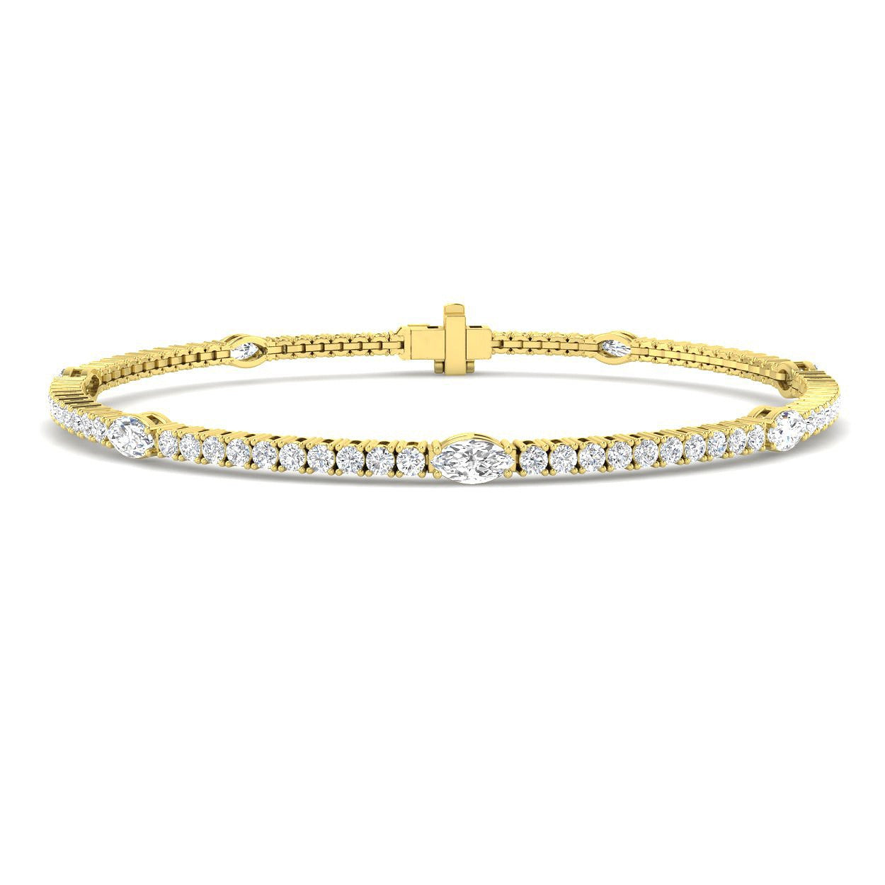 Elegant Diamond Bracelet, Wedding Jewelry Bracelet, Anniversary Gift Bracelet