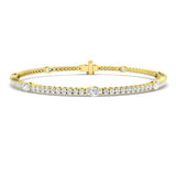 Elegant Diamond Bracelet, Wedding Jewelry Bracelet, Anniversary Gift Bracelet