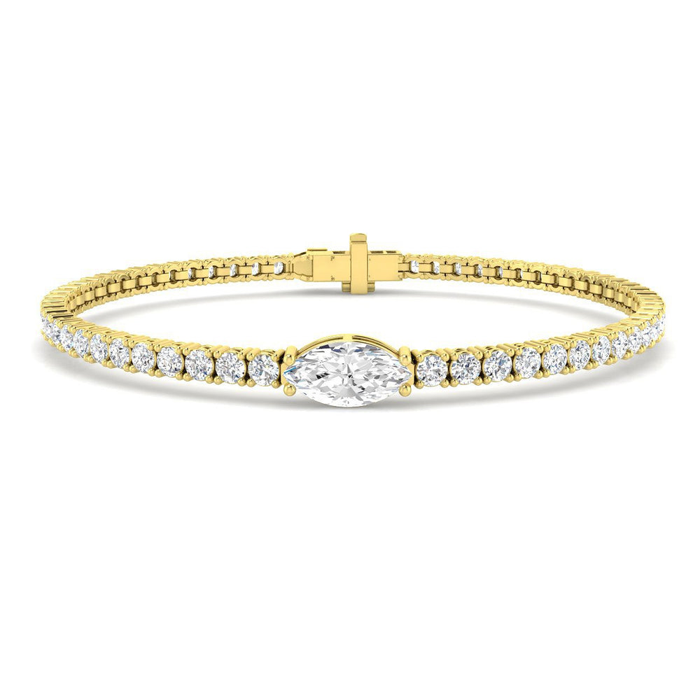 Solitaire Diamond Bracelet, Round Diamond Bracelet, Prong Set Diamond Bracelet, Luxury Diamond Bracelet