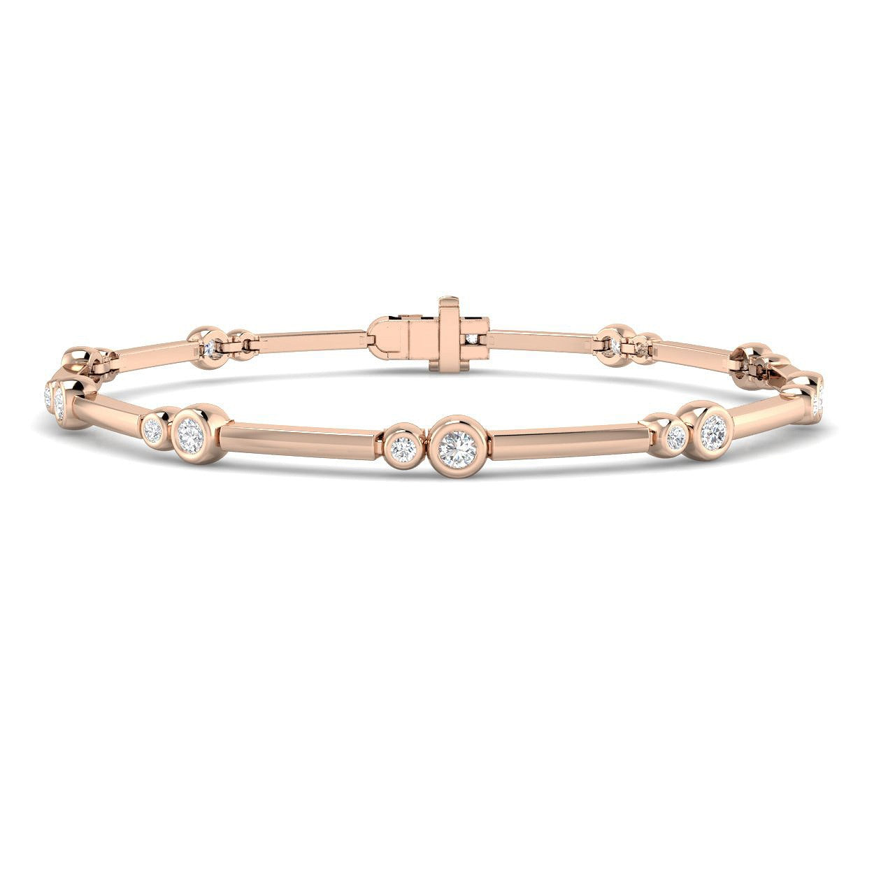 Modern Diamond Bracelet, Minimalist Diamond Bracelet, Luxury Diamond Bracelet