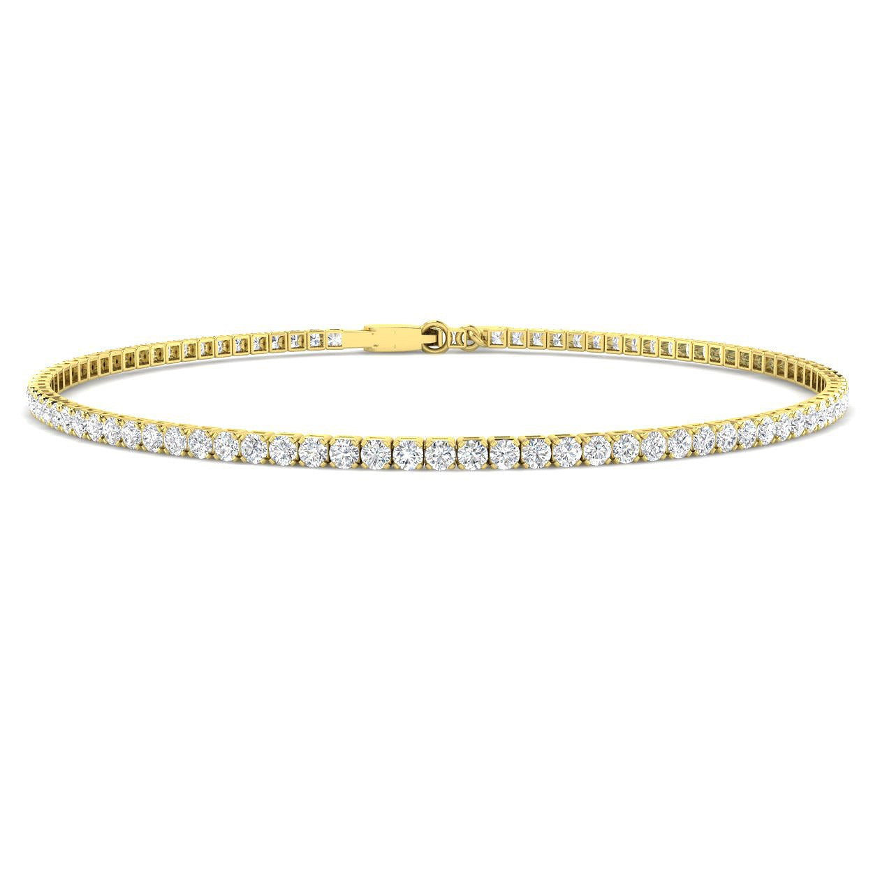 9K Gold Bracelet, 18K Gold Bracelet, Prong Set Diamond Bracelet, Luxury Diamond Bracelet