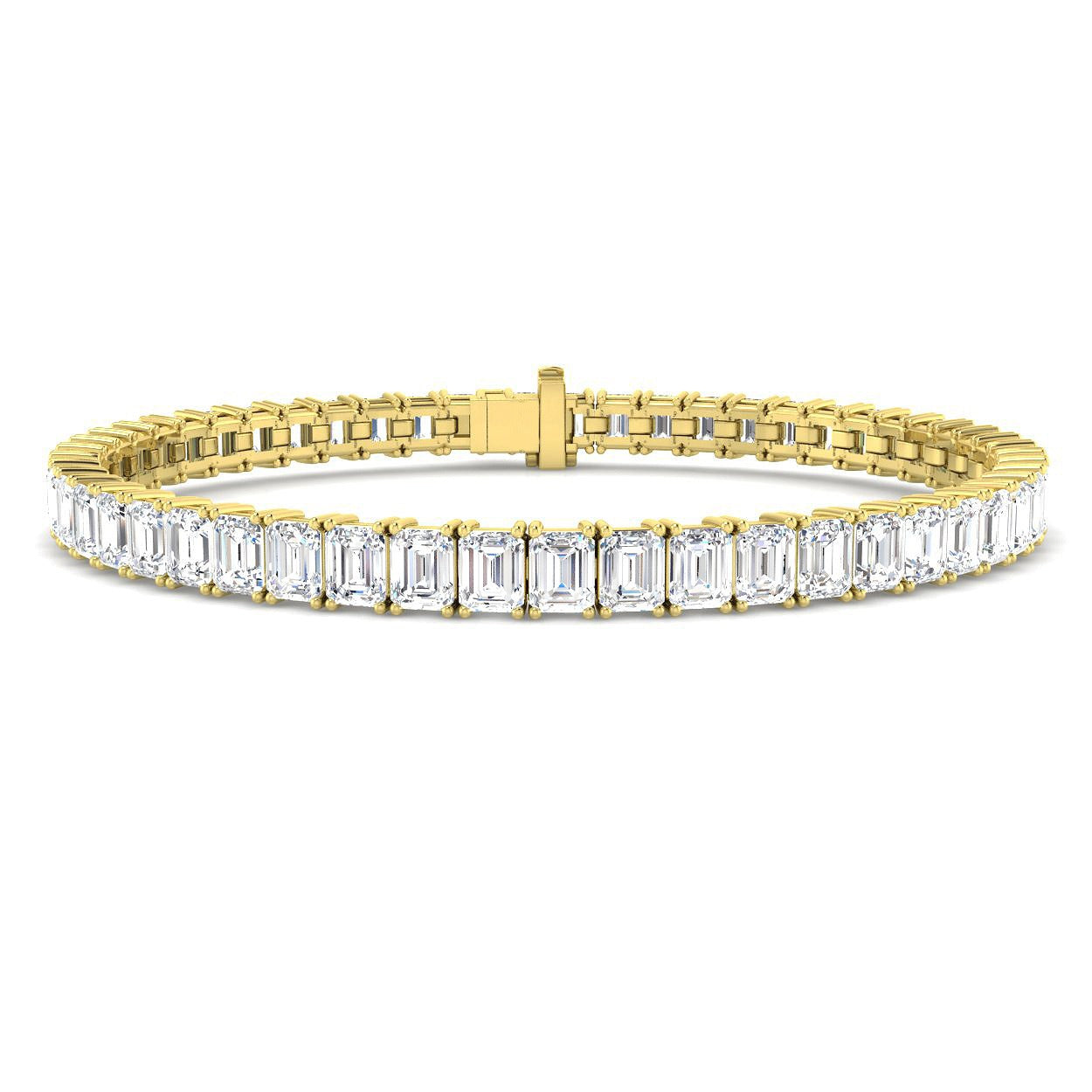 Natural Diamond Bracelet, Emerald Cut Diamond Bracelet, Diamond Tennis Bracelet
