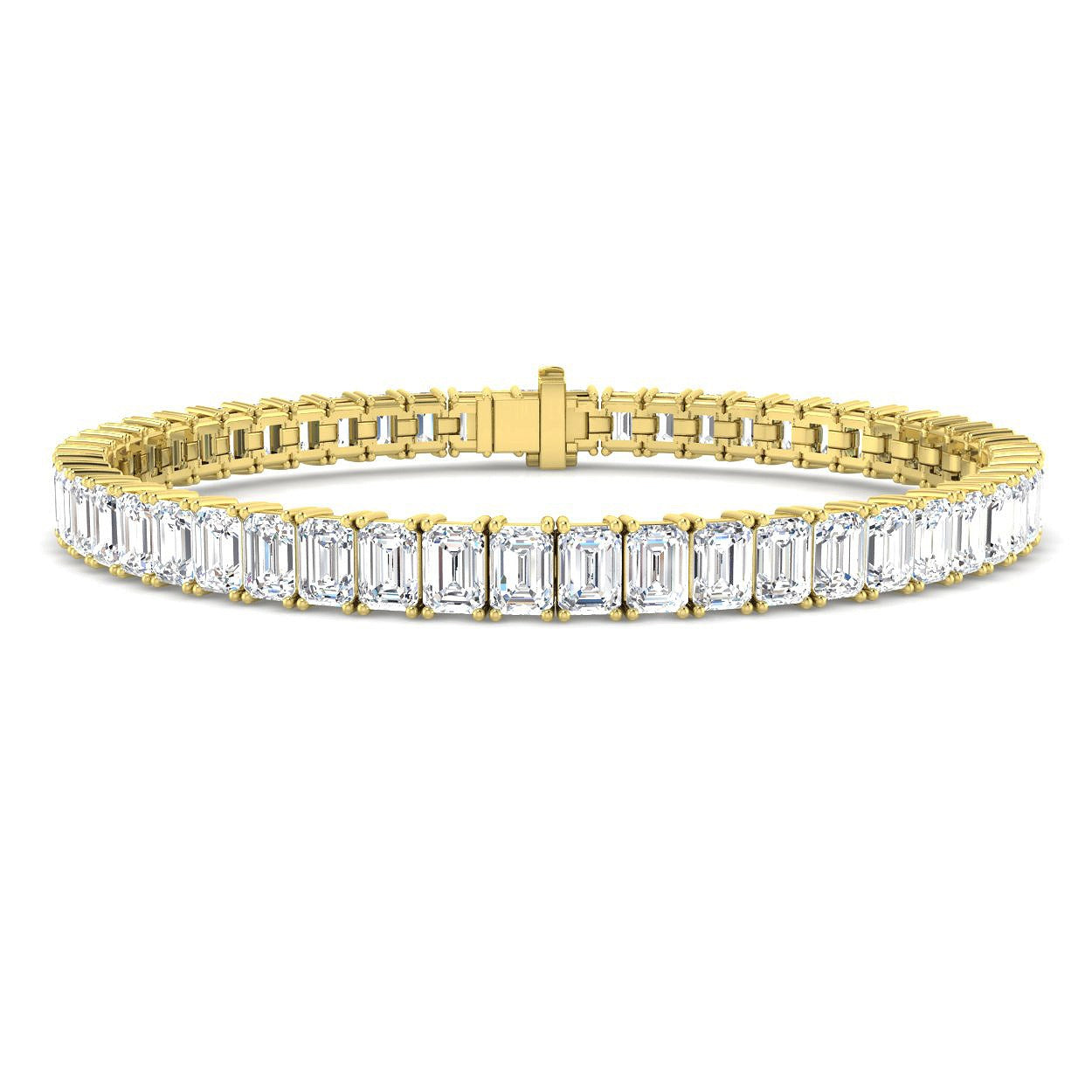 Natural Diamond Bracelet, Emerald Cut Diamond Bracelet, Diamond Tennis Bracelet