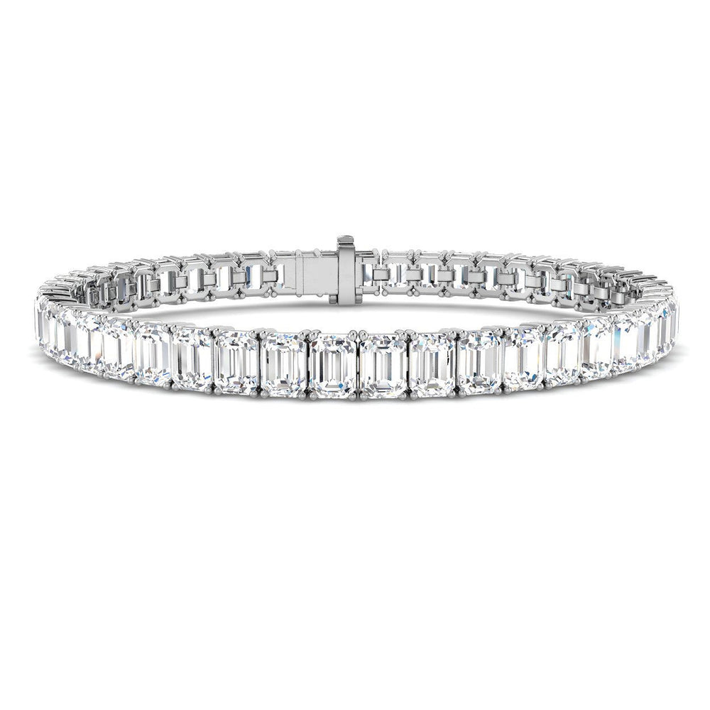 Natural Diamond Bracelet, Emerald Cut Diamond Bracelet, Diamond Tennis Bracelet