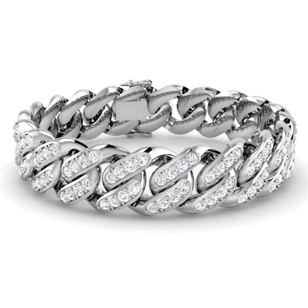 Bold 10.80 Ct Natural Diamond Chain Bracelet