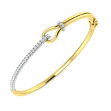 Clover Diamant-Kettenarmband mit Lünetten- und Pavé-Fassung aus Naturdiamanten in Platin