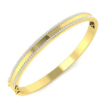 Clover Diamant-Kettenarmband mit Lünetten- und Pavé-Fassung aus Naturdiamanten in Platin