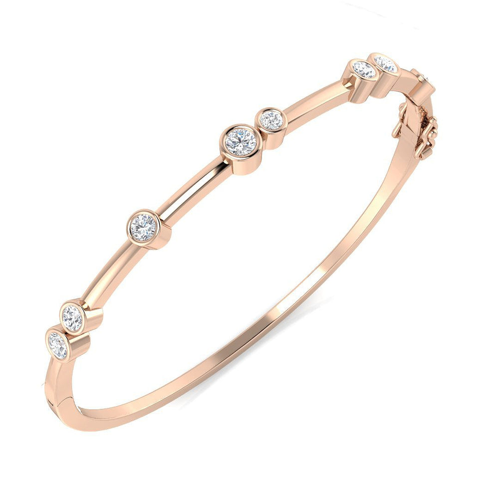 Elegant Diamond Bangle, Womens Diamond Bangle, Everyday Diamond Bangle