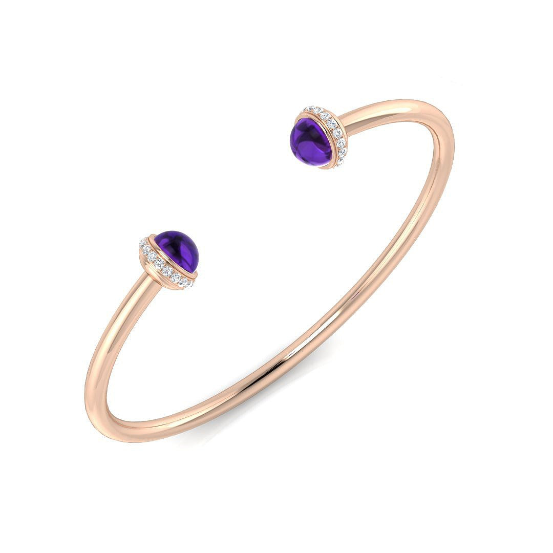 Bracelet de tennis de luxe en or et platine, serti de diamants ronds.