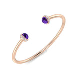 Bracelet de tennis de luxe en or et platine, serti de diamants ronds.
