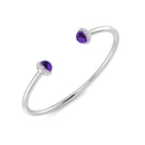 Bracelet de tennis de luxe en or et platine, serti de diamants ronds.