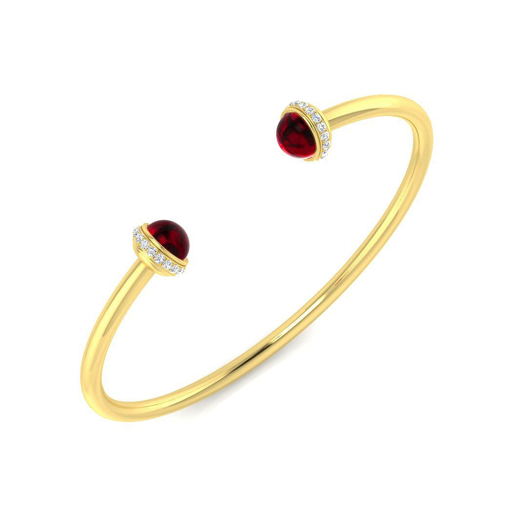 Bracelet de tennis de luxe en or et platine, serti de diamants ronds.