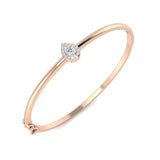 Clover Diamant-Kettenarmband mit Lünetten- und Pavé-Fassung aus Naturdiamanten in Platin